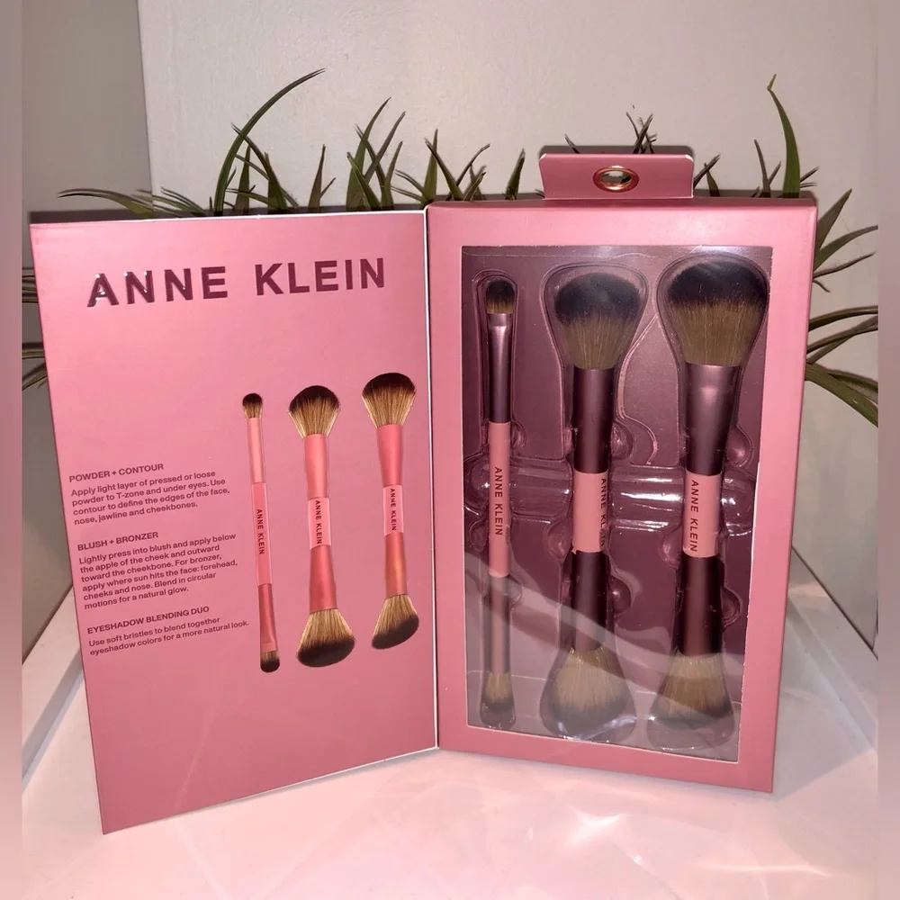 BNIB Anne Klein Double Ended Makeup Brush Set - Picture 1 of 3